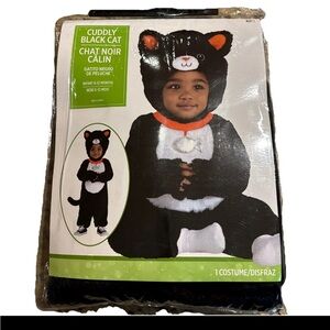 Cuddly Black Cat Costume (6-12 Months) | Multicolor | 3 Pc. New